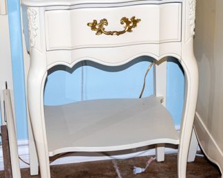 White Bedroom Set - End Table