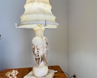 Midcentury Alabaster Lamp