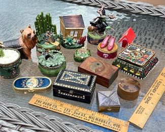 Trinket/Ring Boxes Including Wizard of Oz Trinket/Ring Boxes