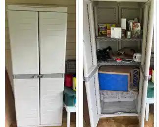 Items in cabinet not included 