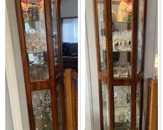 Lighted Curio Cabinet ( contents not included )