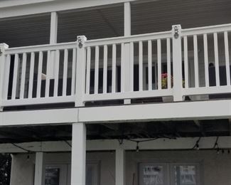 Limited amount of vinyl railing