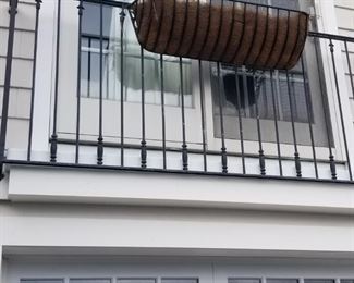 Window boxes; railing