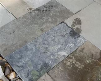 Large amount of slate & bluestone pavers