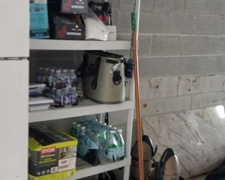 Plastic shelving units