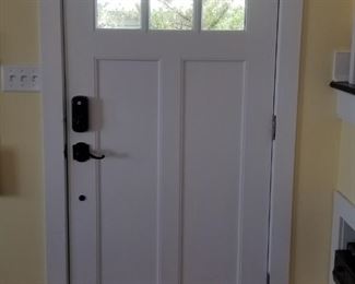 Handsome front door - interior view