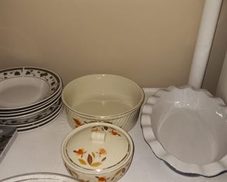 HALL JEWEL TEA AUTUMN LEAF