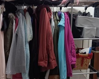 CLOTHES AND CLOTHES RACK