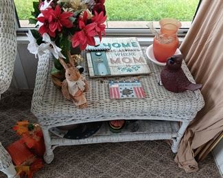 WICKER TABLE