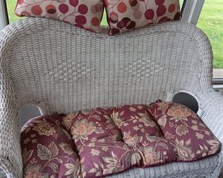 WICKER ;LOVE SEAT