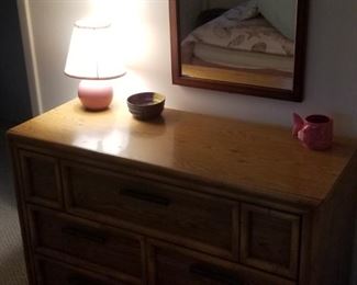 Dresser & mirror match nightstand