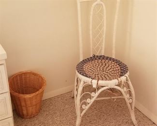Whimsical wicker chair