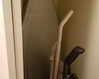 Ironing board; vacuum cleaners