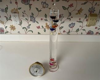 Galileo Thermometer and Barometer