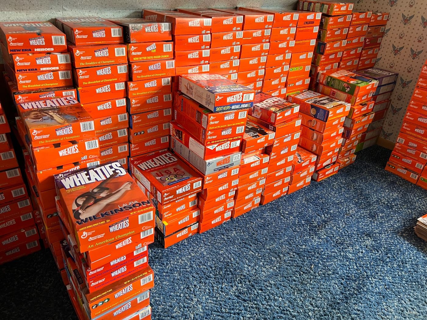 800+ collectible Wheaties boxes. 