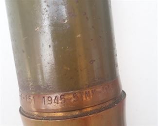 Date stamp on anti-tank shell 
57mm