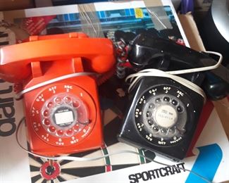 Vintage rotary  telephones 