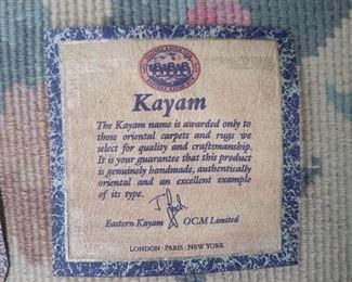 100 % Wool rug. 5' x 9'