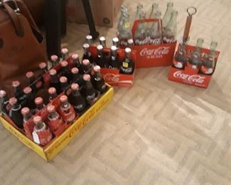 Vintage  Coca Cola  collectable  bottles and packs