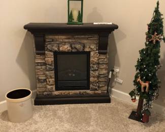 Crock, electric fireplace