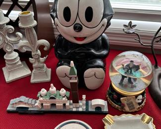 Felix cookie jar, misc decor