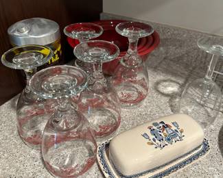 Barware, butter dish