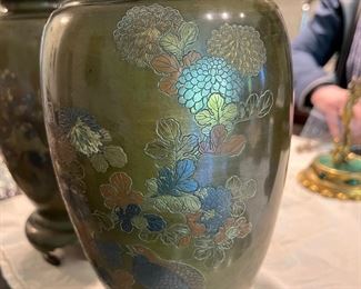 Japanese Mixed Metal Vase - $1,200 each