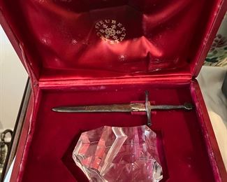 Steuben Arthur and the sword Crystal - $1,500