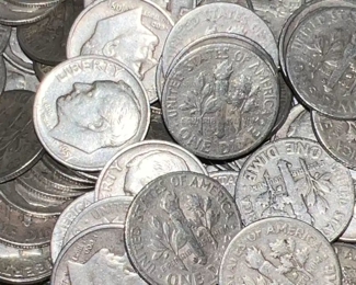 Silver Roosevelt Dimes. Random Year / Random Condition $3.00 each - 204  COINS  STILL REMAIN