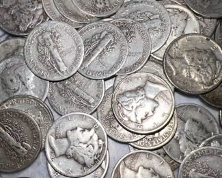 $4.00 each - Winged Liberty / Silver Mercury Dimes. Random year/ random condition 81 COINS STILL REMAIN!