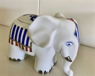 Porcelain Elephant Figurine