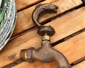 Brass Bass Fish Water Spigot