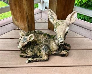 Doe & Fawn Outdoor Statue