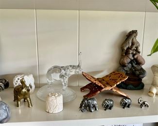 Assortment of Elephant Figurines