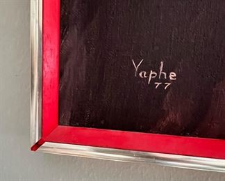 Sad Clown Painting by Hal Yaphe