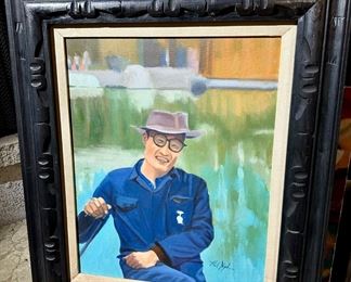 Portrait of Man by the Water by Hal Yaphe