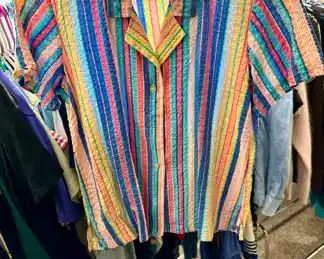 Best Quality Multicolored Button Up Crop Top