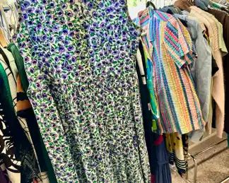 Bryn Connelly Purple Floral Button Up Dress