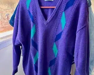 Glenmuir 100% Lambswool Purple Sweater