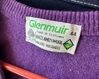 Glenmuir 100% Lambswool Purple Sweater