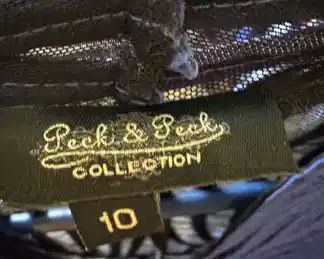 Size Ten Peck & Peck Collection Blue Long Sleeve Blouse