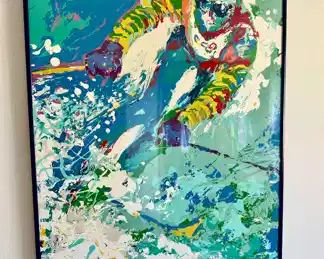 Leroy Neiman Downhill Skier Serigraph