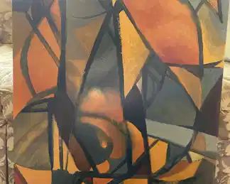 Cubist Abstract Oil Painting