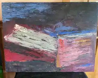 Abstract Oil Painting on Canvas