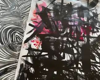 Abstract Oil Painting on Canvas