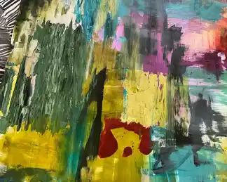 Abstract Oil Painting on Canvas