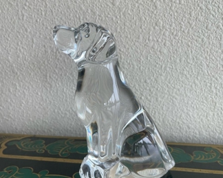 Crystal Dog Figurine