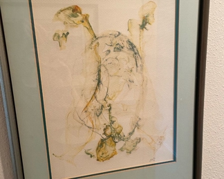 1970's Muslin Thayer Watercolor Painting