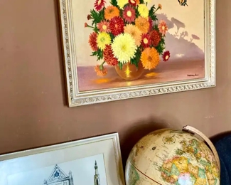 Giclée Print, Still Life Oil Painting Of Chrysanthemums by NML