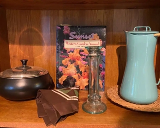 Turquoise Enamel Coffee Pot